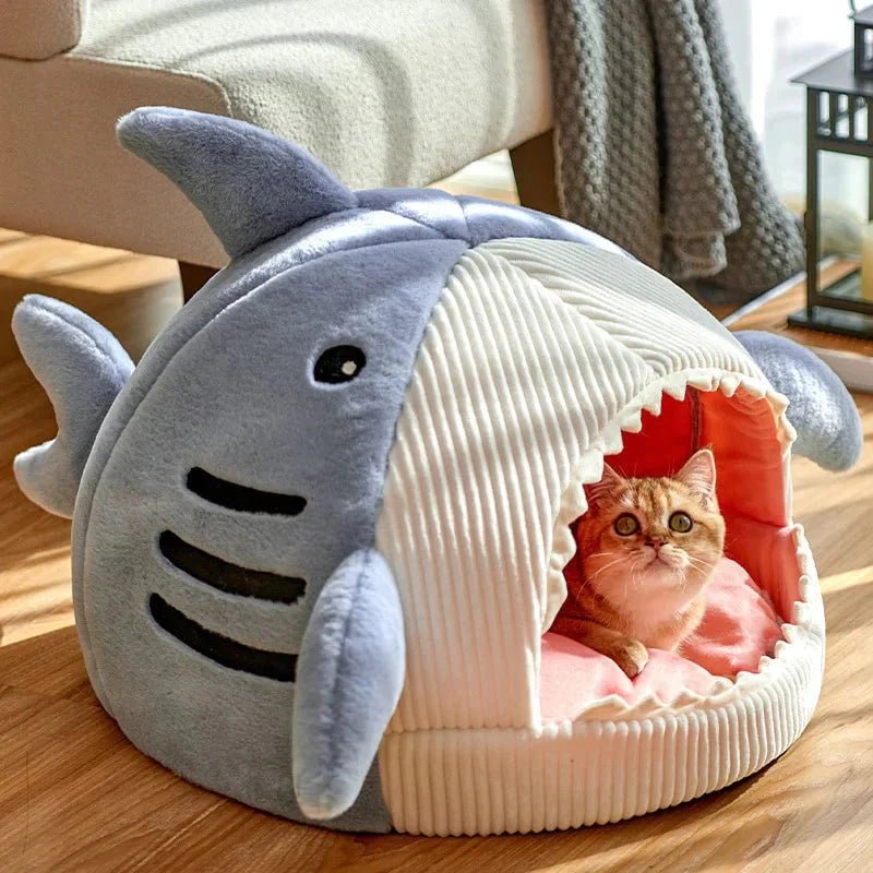 Luxury Plush Shark Pet Bed - G.O.A.T pets