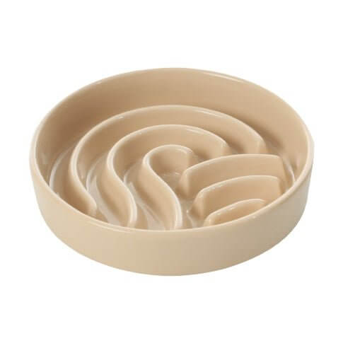 [Wave] Slow Feeder Dog Bowls - Pink / Beige / Orange - G.O.A.T pets