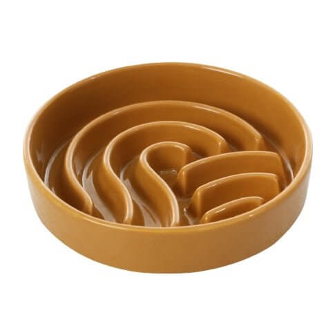 [Wave] Slow Feeder Dog Bowls - Pink / Beige / Orange - G.O.A.T pets