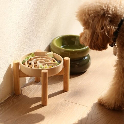 [Wave] Slow Feeder Dog Bowls - Pink / Beige / Orange - G.O.A.T pets
