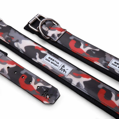 BESTIA DOG SPORT COLLAR RED CAMO - G.O.A.T pets