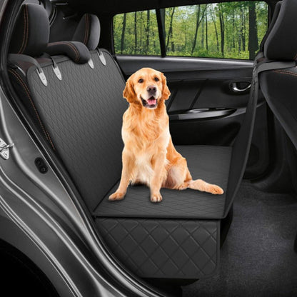 Dog Car Seat Cover View Mesh Pet Carrier Hammock Safety Protector Car Rear Back Seat Mat With Zipper And Pocket For Travel - G.O.A.T pets