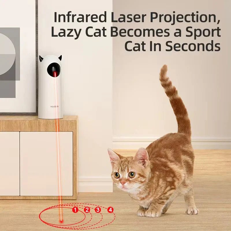 Automatic Cat Toy – Interactive Smart LED Laser - G.O.A.T pets