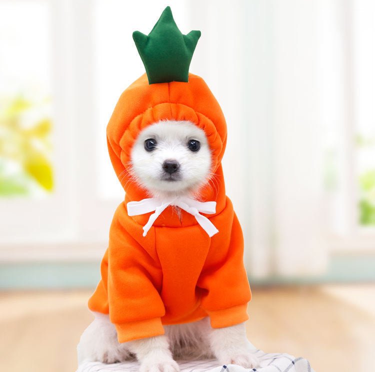 Cute Fruit Dog Clothes For Small Dogs Hoodies Winter Warm Fleece Pet Clothing Puppy Cat Costume Coat For French Chihuahua Outfit - G.O.A.T pets