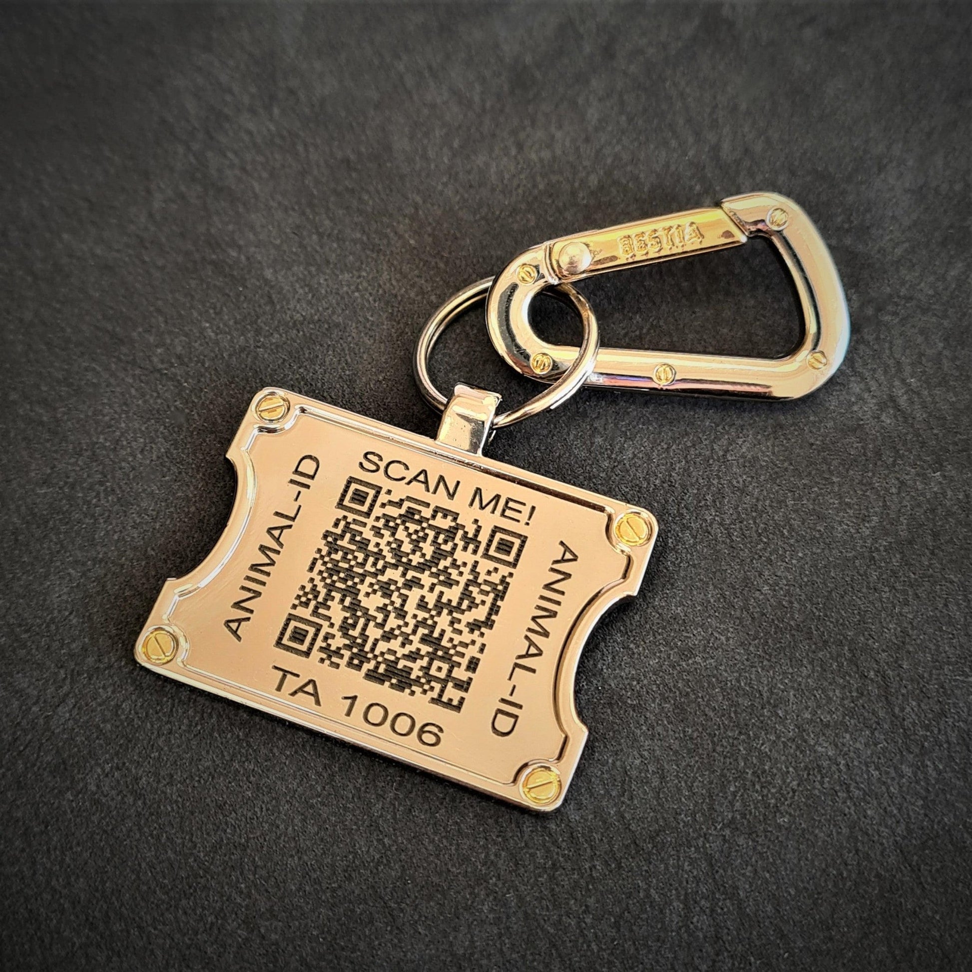 Bestia QR Dog ID Tag - Whiskers & Adventure Co.