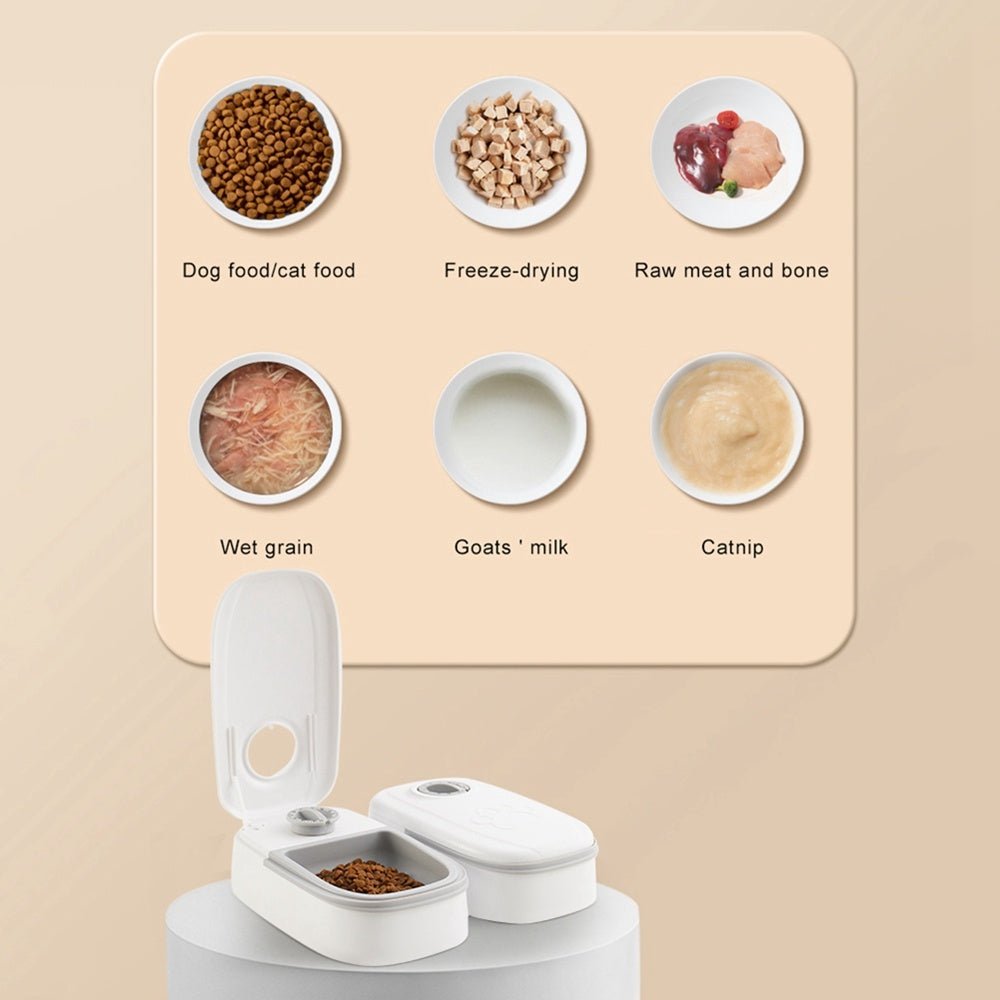 Automatic Pet Feeder Smart Food Dispenser For Cats Dogs Timer Stainless Steel Bowl Auto Dog Cat Pet Feeding Pets Supplies - G.O.A.T pets