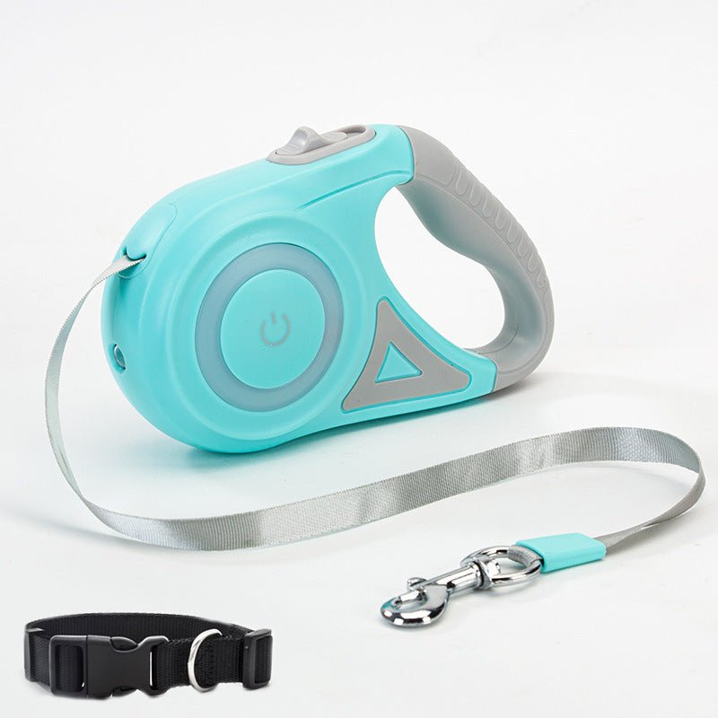 Retractable Pet Leash with Handy SpotLight! Safety, Security and Great for Avoiding Puddles or Potholes! - G.O.A.T pets