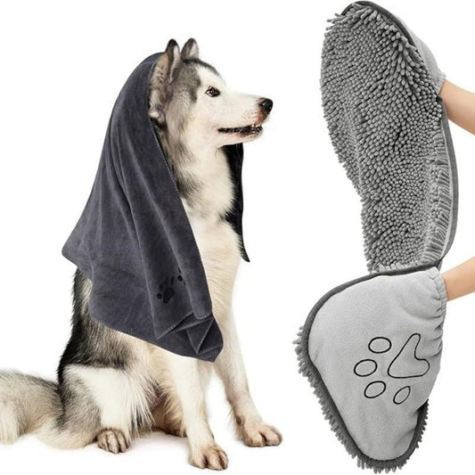 Pet Bath Towel, Specially Designed For Dogs, Quickly Absorbs Water, Cat And Dog Bath Towel - G.O.A.T pets