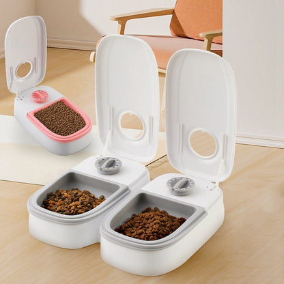 Automatic Pet Feeder Smart Food Dispenser For Cats Dogs Timer Stainless Steel Bowl Auto Dog Cat Pet Feeding Pets Supplies - G.O.A.T pets