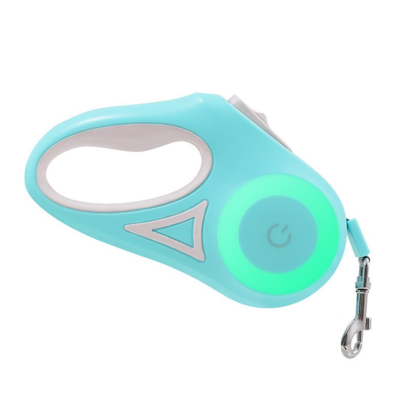 Retractable Pet Leash with Handy SpotLight! Safety, Security and Great for Avoiding Puddles or Potholes! - Whiskers & Adventure Co.