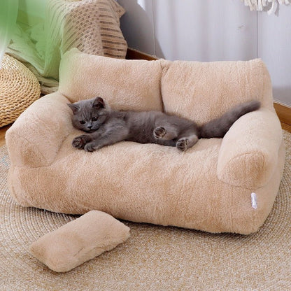 Luxury Cat Bed Sofa Winter Warm Cat Nest Pet Bed For Small Medium Dogs Cats Comfortable Plush Puppy Bed Pet Supplies - G.O.A.T pets
