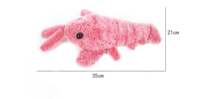 Pet Toys Electric Jumping Shrimp USB Charging Simulation Lobster Funny Cat Plush Pets Toy - G.O.A.T pets