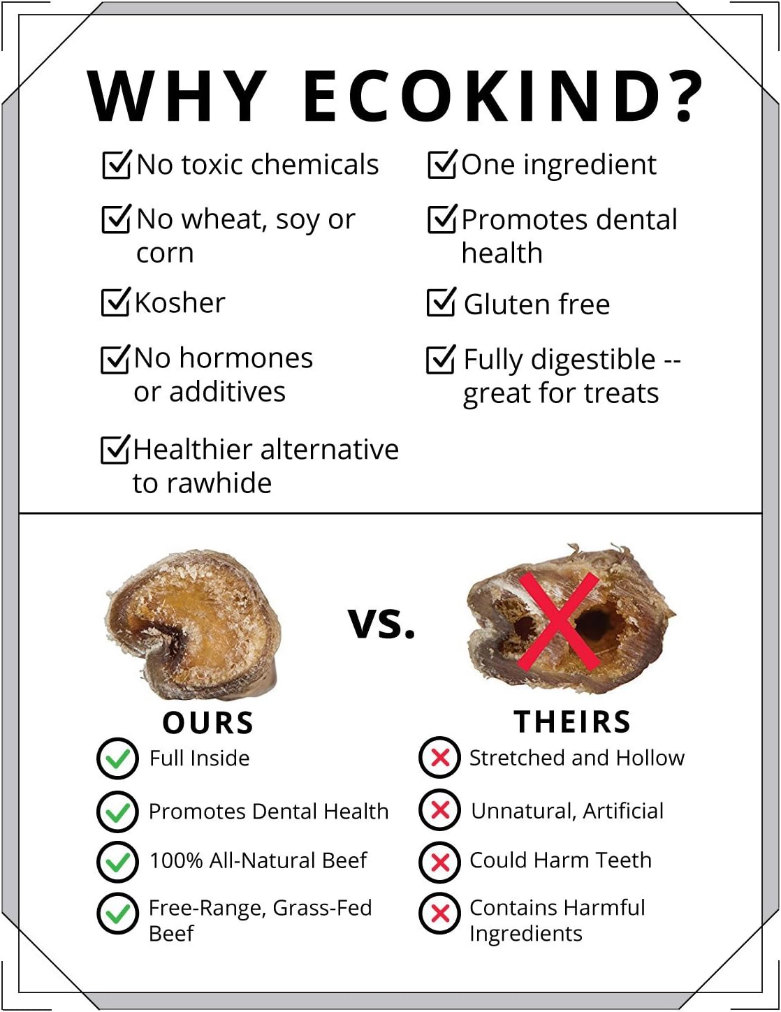 Dried beef treat for pets, promoting dental health and made from all-natural ingredients.