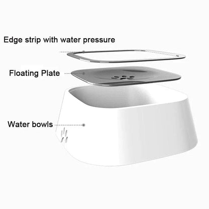 🚗 Floating Dog Water Bowl - Splash - Free, No - Spill Design for Mess - Free Hydration! - G.O.A.T pets