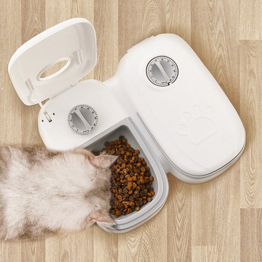 Automatic Pet Feeder Smart Food Dispenser For Cats Dogs Timer Stainless Steel Bowl Auto Dog Cat Pet Feeding Pets Supplies - G.O.A.T pets