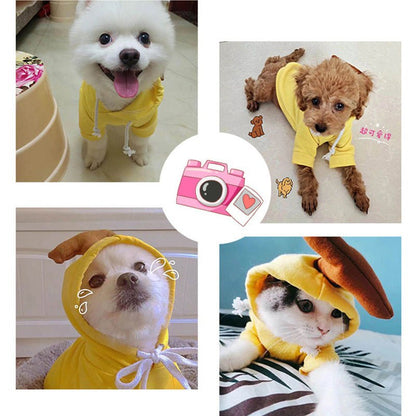 Cute Fruit Dog Clothes For Small Dogs Hoodies Winter Warm Fleece Pet Clothing Puppy Cat Costume Coat For French Chihuahua Outfit - G.O.A.T pets