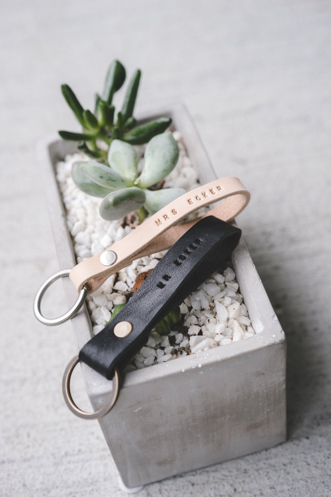 Leather Keychain - G.O.A.T pets