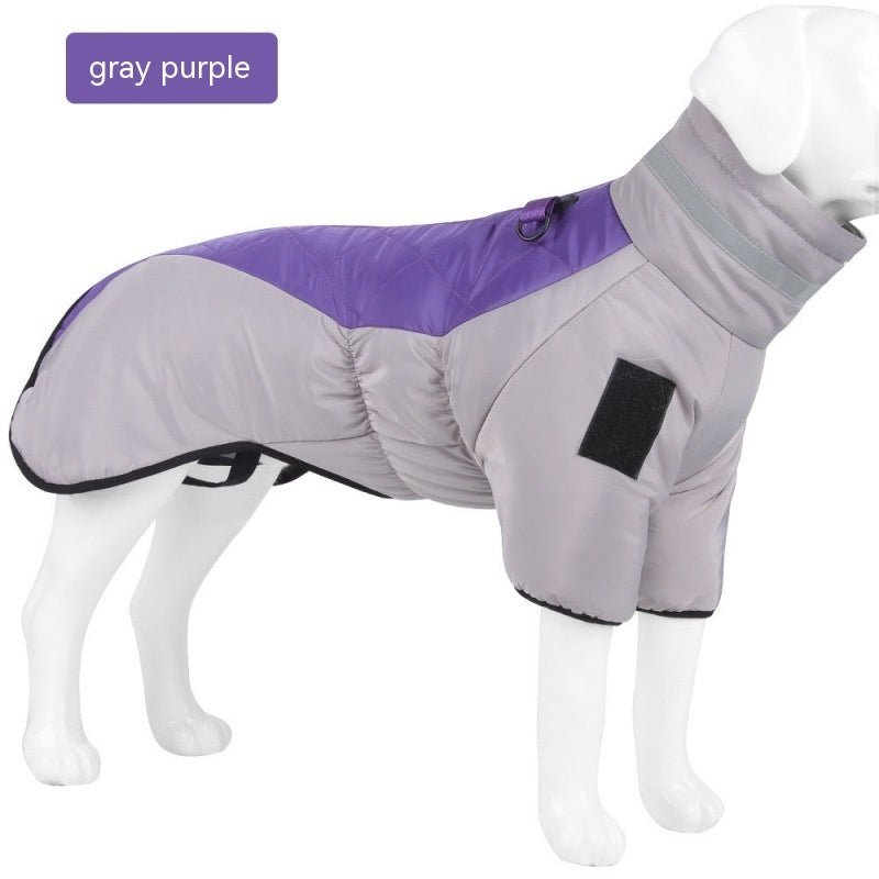 New Winter Dog Coat Waterproof Pet Clothes For Medum Large Dogs Warm Thicken Dog Vest Custome Labrador Jacket - G.O.A.T pets