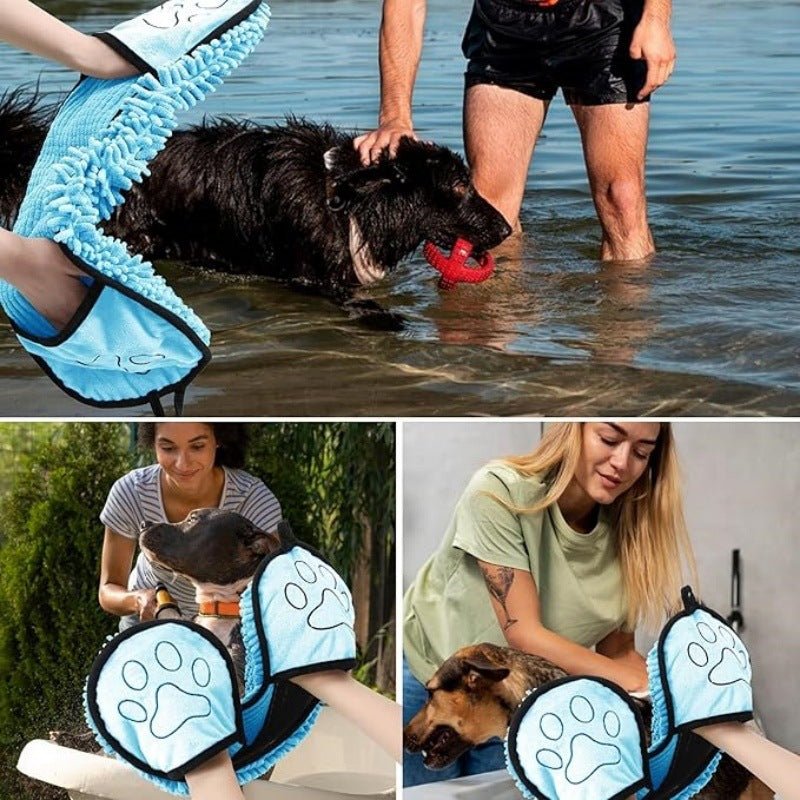 Pet Bath Towel, Specially Designed For Dogs, Quickly Absorbs Water, Cat And Dog Bath Towel - G.O.A.T pets