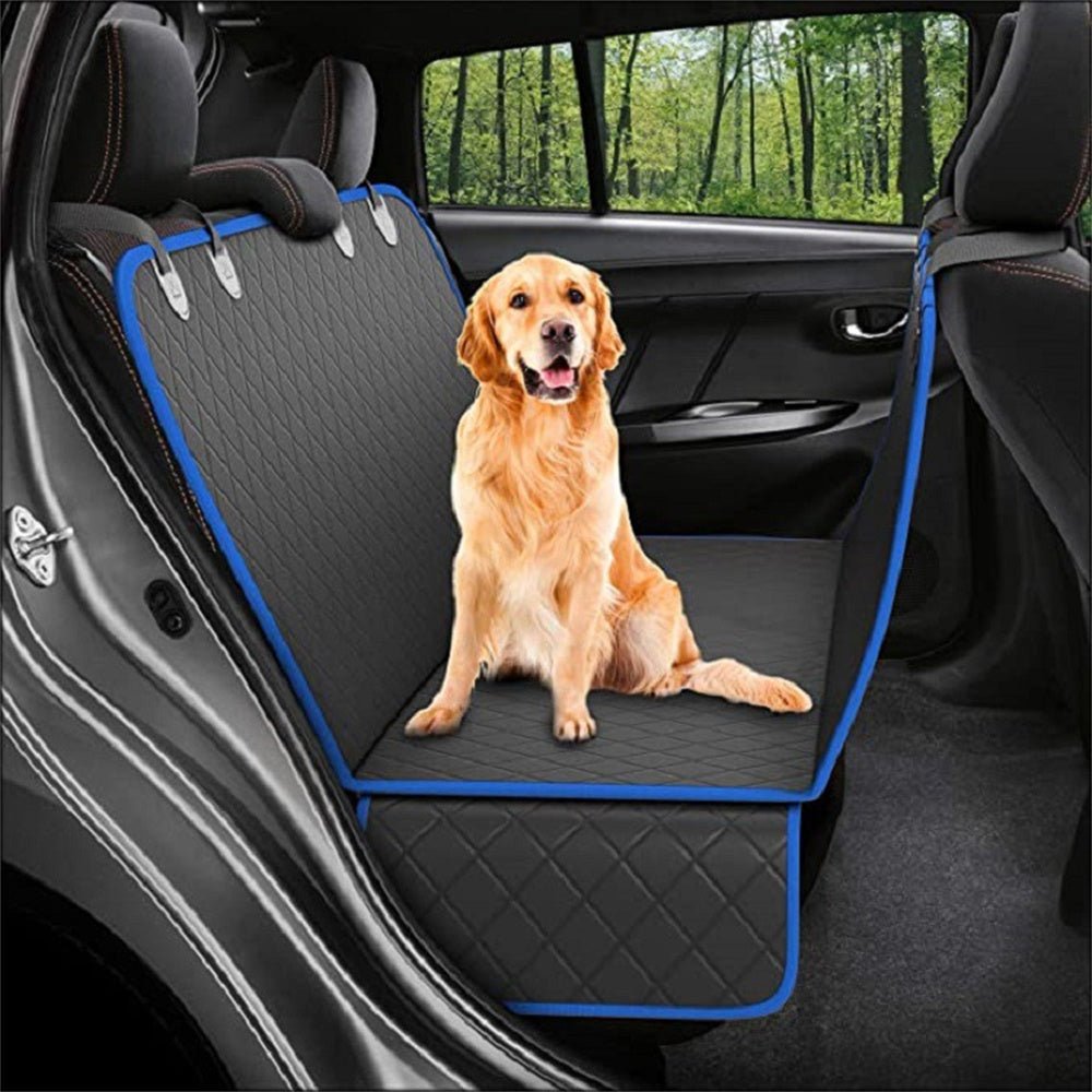 Dog Car Seat Cover View Mesh Pet Carrier Hammock Safety Protector Car Rear Back Seat Mat With Zipper And Pocket For Travel - G.O.A.T pets