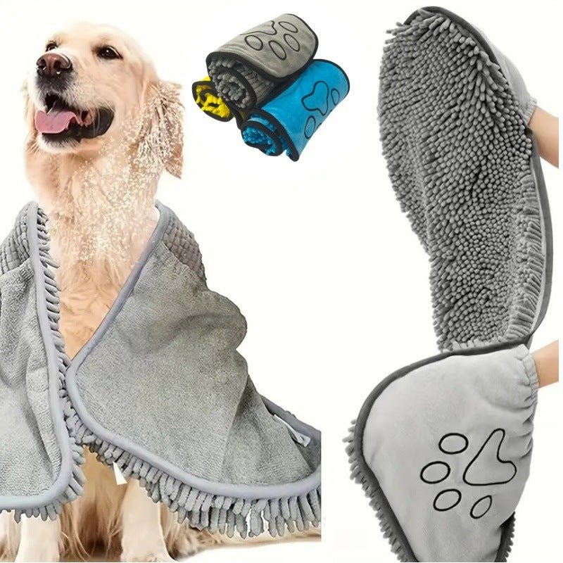 Pet Bath Towel, Specially Designed For Dogs, Quickly Absorbs Water, Cat And Dog Bath Towel - G.O.A.T pets