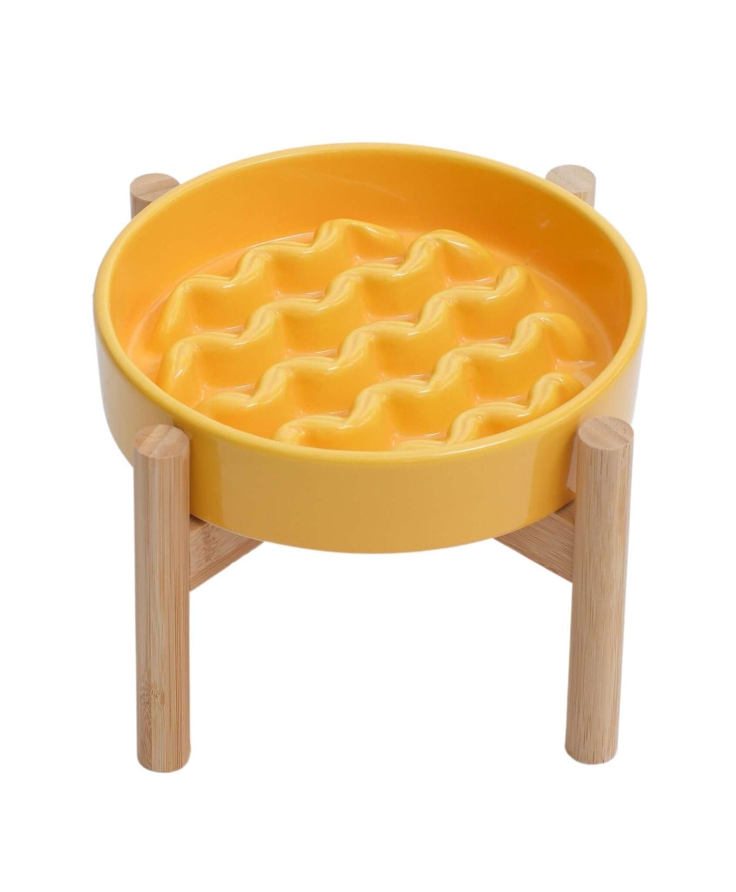 [Macaroni] Slow Feeder Dog Bowls - Yellow / Frozen Blue / Purple - G.O.A.T pets