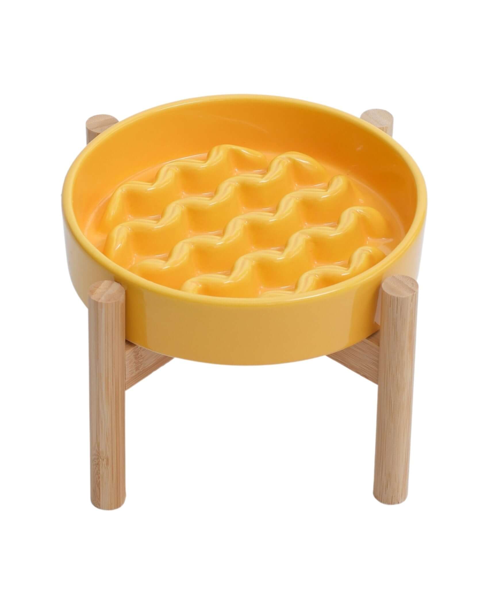 [Macaroni] Slow Feeder Dog Bowls - Yellow / Frozen Blue / Purple - G.O.A.T pets