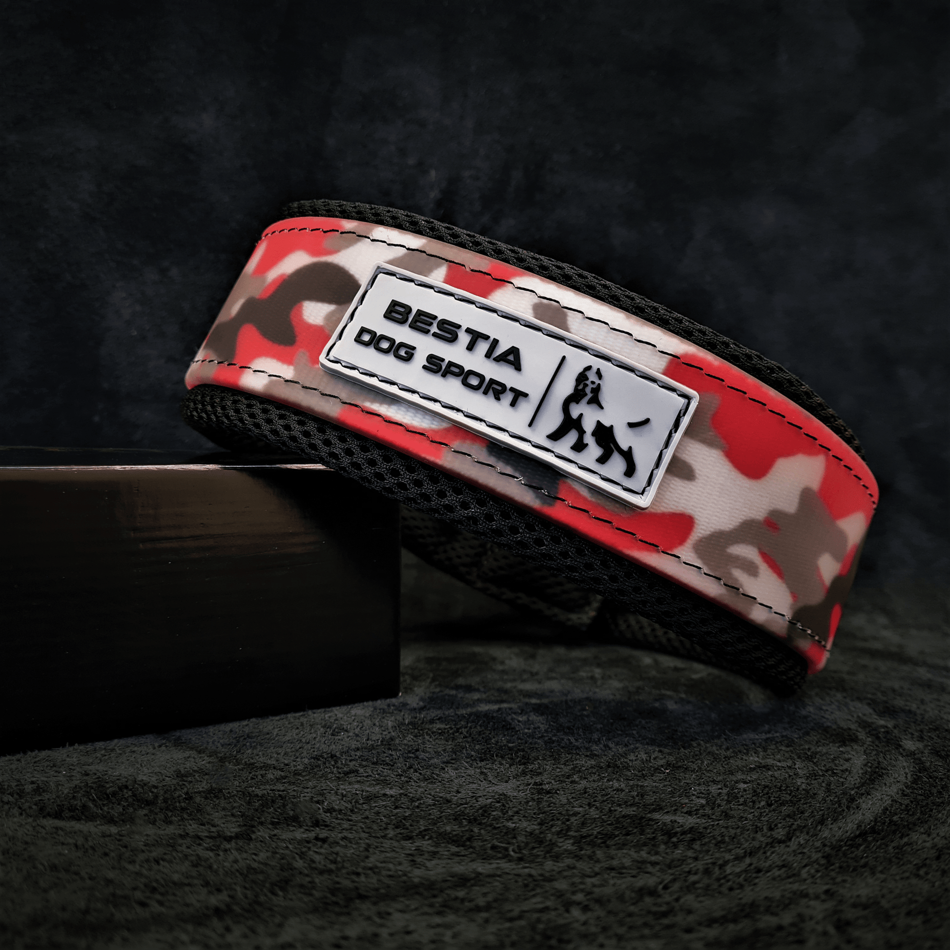 BESTIA DOG SPORT COLLAR RED CAMO - G.O.A.T pets