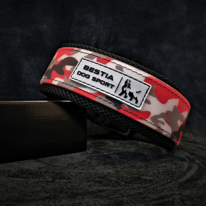 BESTIA DOG SPORT COLLAR RED CAMO - G.O.A.T pets